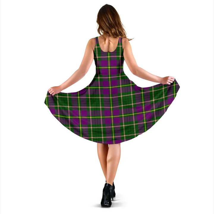Scottish Taylor Clan Tartan Women Midi Dress