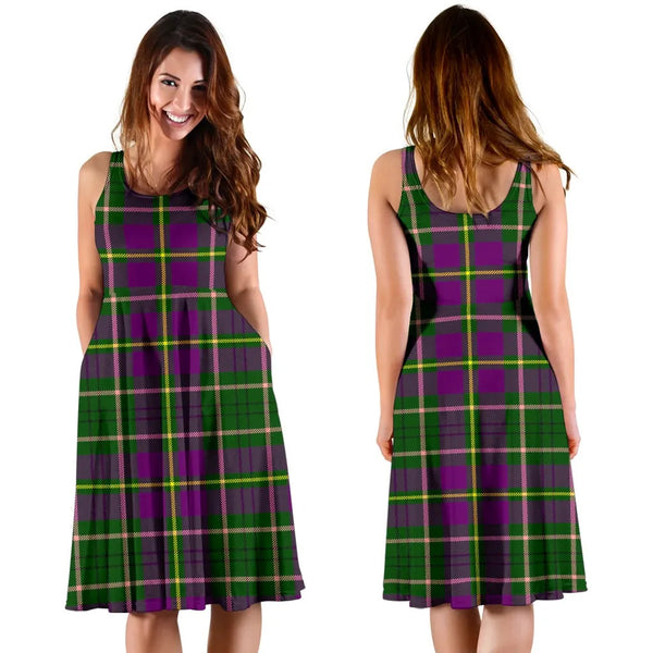 Scottish Taylor Clan Tartan Women Midi Dress