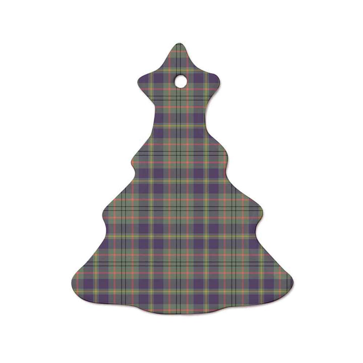 Scottish Taylor Weathered Clan Tartan Ceramic Ornament  Tree Shape Tartan Plaid