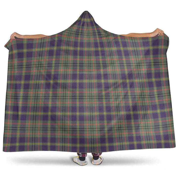 Scottish Taylor Weathered Clan Tartan Hooded Blanket Tartan Plaid 1
