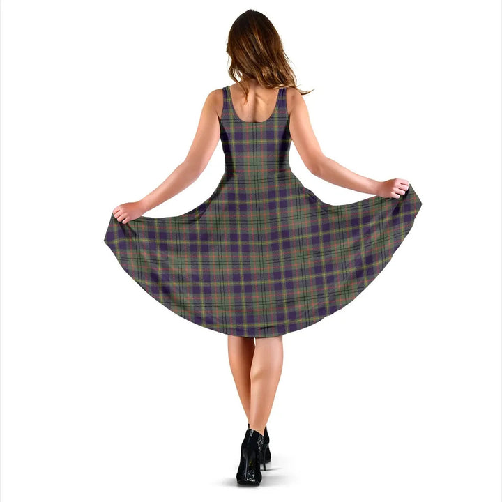 Scottish Taylor Weathered Clan Tartan Women Midi Dress