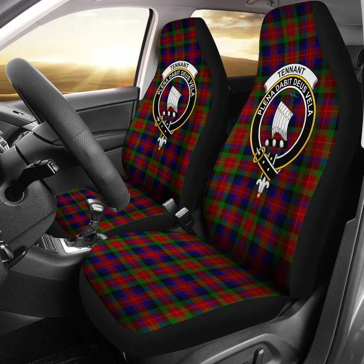 Scottish Tennant Clan Crest Tartan Car Seat Covers 2