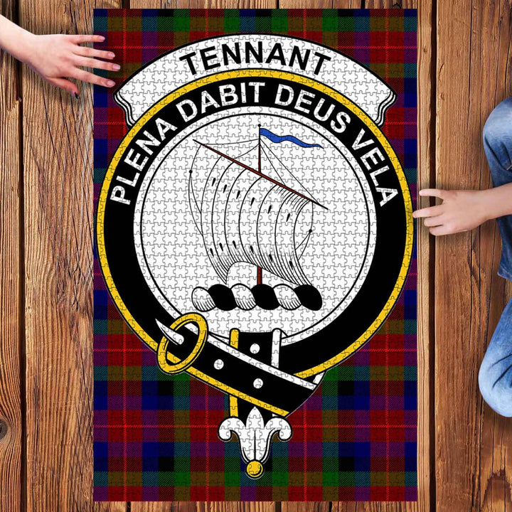 Scottish Tennant Clan Crest Tartan Jigsaw Puzzle 3