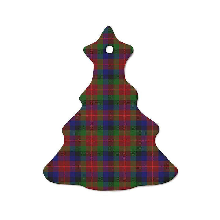 Scottish Tennant Clan Tartan Ceramic Ornament  Tree Shape Tartan Plaid