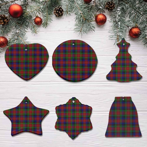 Scottish Tennant Clan Tartan Ceramic Ornament All Tartan Plaid