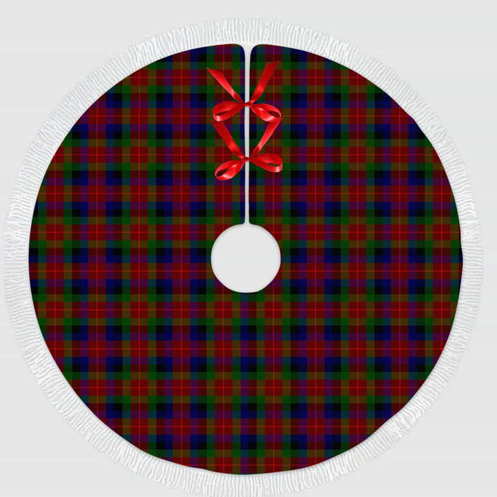 Scottish Tennant Clan Tartan Christmas Tree Skirt Tassels 1 Tartan Plaid