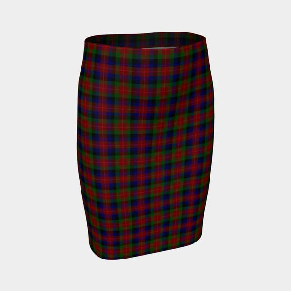 Scottish Tennant Clan Tartan Fitted Skirt Tartan Plaid 1