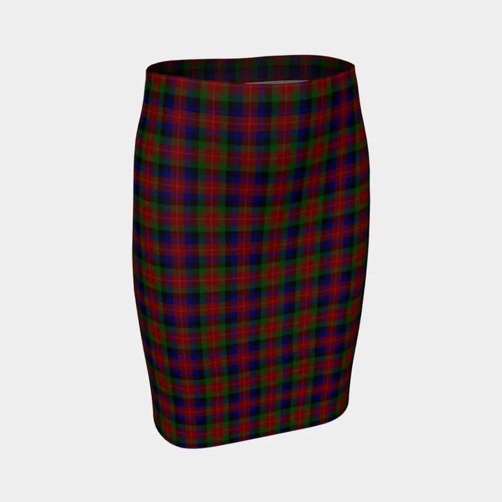 Scottish Tennant Clan Tartan Fitted Skirt Tartan Plaid 1