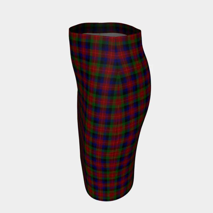 Scottish Tennant Clan Tartan Fitted Skirt Tartan Plaid 2