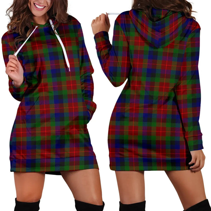 Scottish Tennant Clan Tartan Hoodie Dress