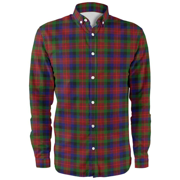 Scottish Tennant Clan Tartan Long Sleeve Shirt Front Side Tartan Plaid