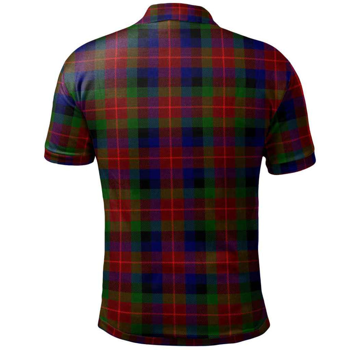 Scottish Tennant Clan Tartan Polo Shirt Back Side Tartan Plaid