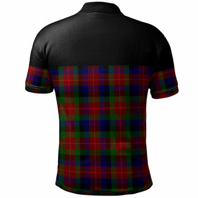 Scottish Tennant Clan Tartan Polo Shirt - Horizontal Style Back Side Tartan Plaid
