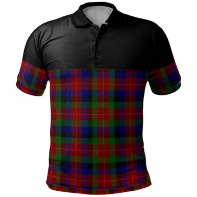 Scottish Tennant Clan Tartan Polo Shirt - Horizontal Style Front Side Tartan Plaid