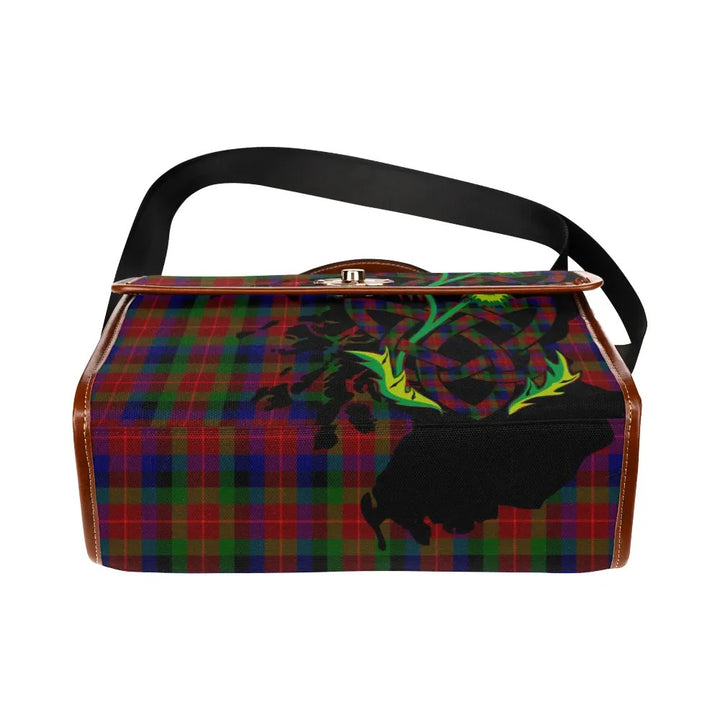 Scottish Tennant Clan Tartan Waterproof Canvas Bag With Thistle Tartan Plaid 5
