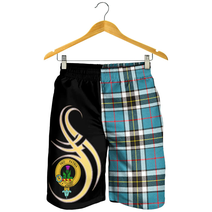Scottish Thomson Clan Crest Tartan Believe in Me Men's Shorts