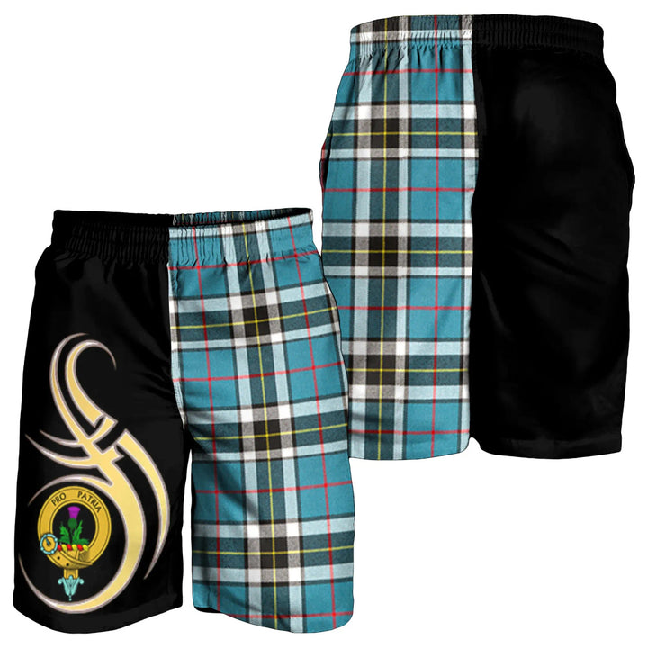 Scottish Thomson Clan Crest Tartan Believe in Me Men's Shorts