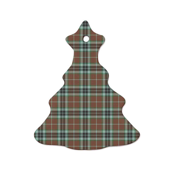 Scottish Thomson Hunting Modern Clan Tartan Ceramic Ornament  Tree Shape Tartan Plaid