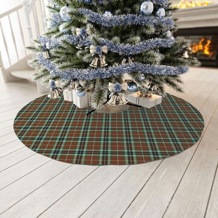 Scottish Thomson Hunting Modern Clan Tartan Christmas Tree Skirt No Tassels 3 Tartan Plaid