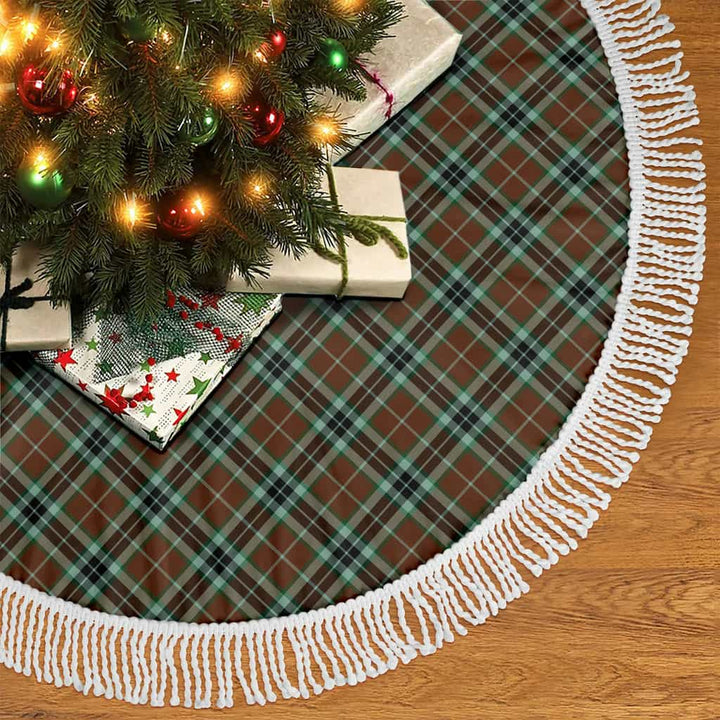Scottish Thomson Hunting Modern Clan Tartan Christmas Tree Skirt Tassels 2 Tartan Plaid