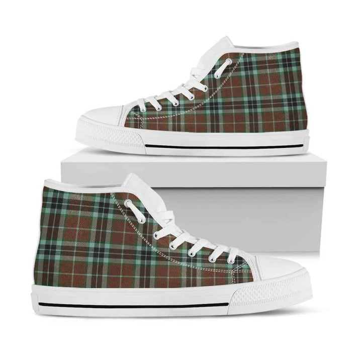 Scottish Thomson Hunting Modern Clan Tartan High Top Shoes White Sole Tartan Plaid