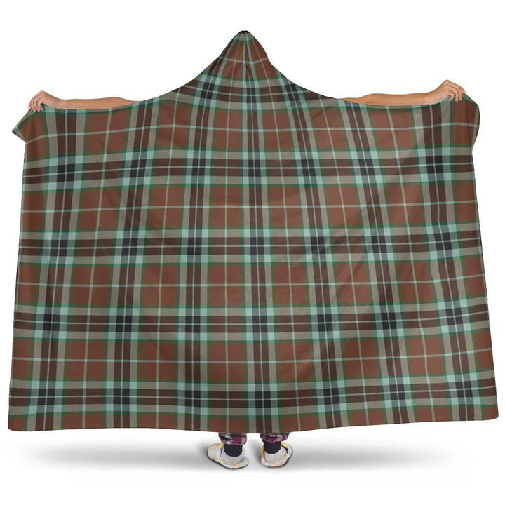 Scottish Thomson Hunting Modern Clan Tartan Hooded Blanket Tartan Plaid 1