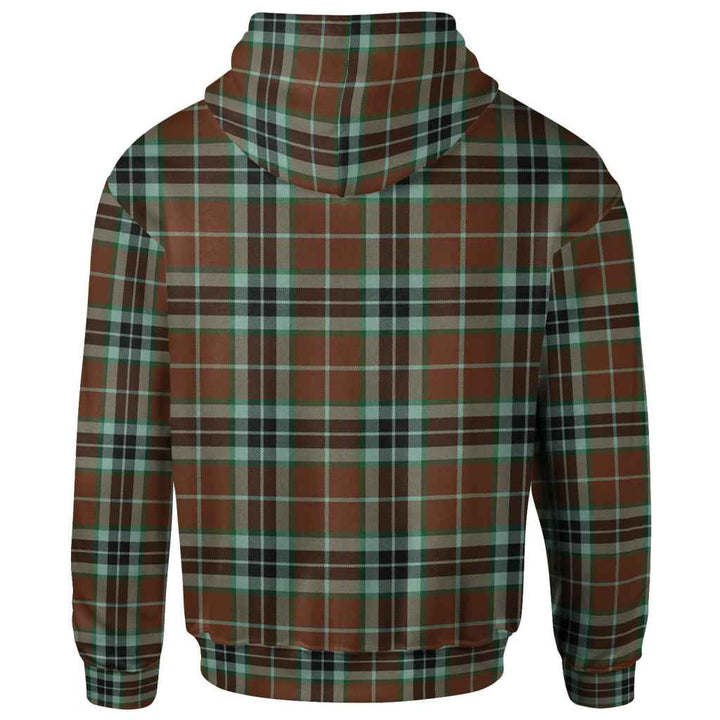 Scottish Thomson Hunting Modern Clan Tartan Hoodie Back Side Tartan Plaid