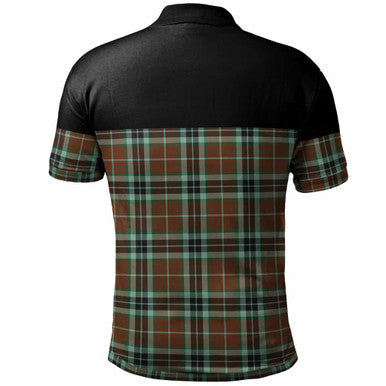 Scottish Thomson Hunting Modern Clan Tartan Polo Shirt - Horizontal Style Back Side Tartan Plaid