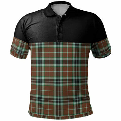 Scottish Thomson Hunting Modern Clan Tartan Polo Shirt - Horizontal Style Front Side Tartan Plaid