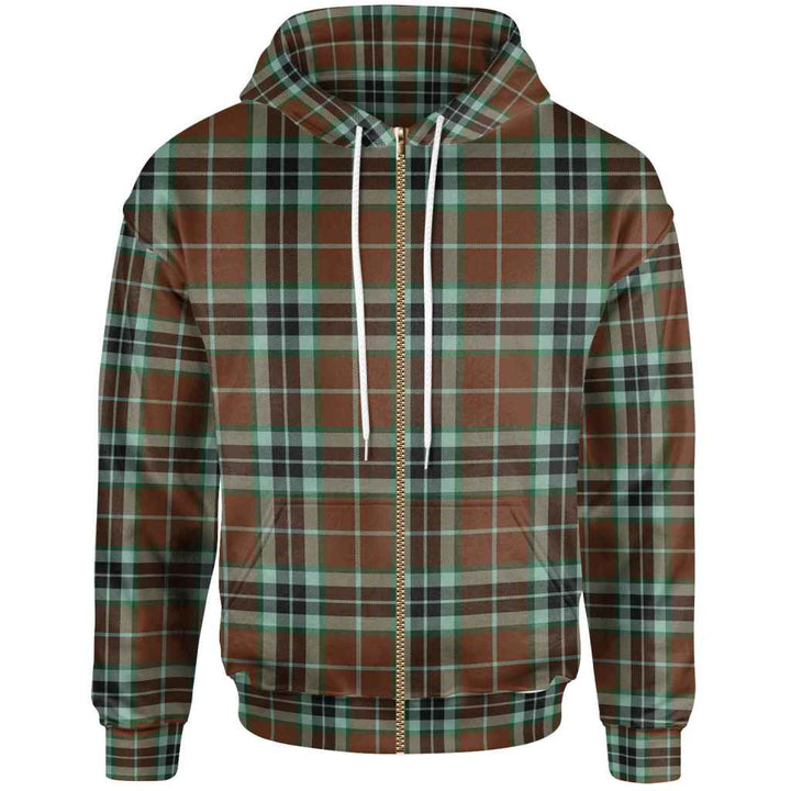 Scottish Thomson Hunting Modern Clan Tartan Hoodie Zip Tartan Plaid