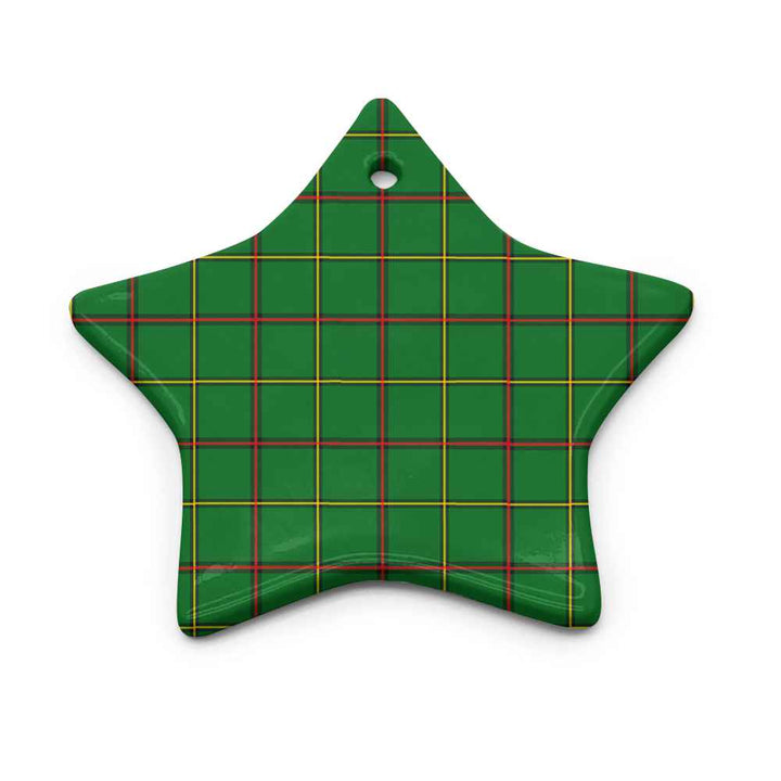 Scottish Tribe of Mar Clan Tartan Ceramic Ornament Star Shape Tartan Plaid