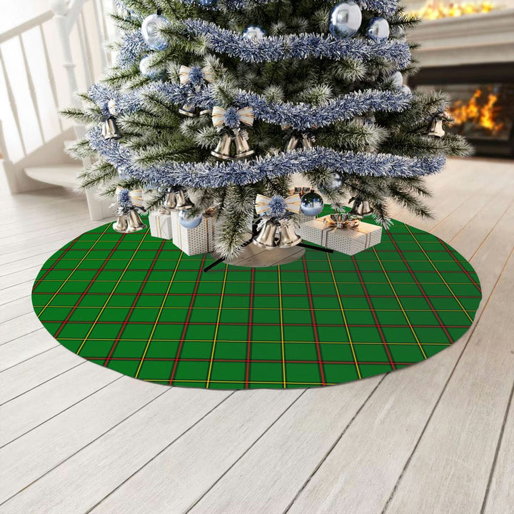 Scottish Tribe of Mar Clan Tartan Christmas Tree Skirt No Tassels 3 Tartan Plaid
