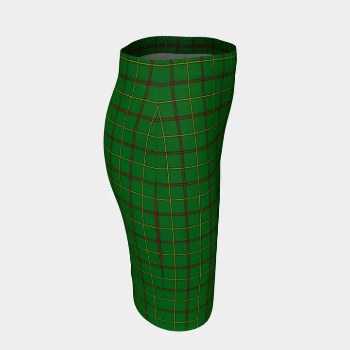 Scottish Tribe of Mar Clan Tartan Fitted Skirt Tartan Plaid 3
