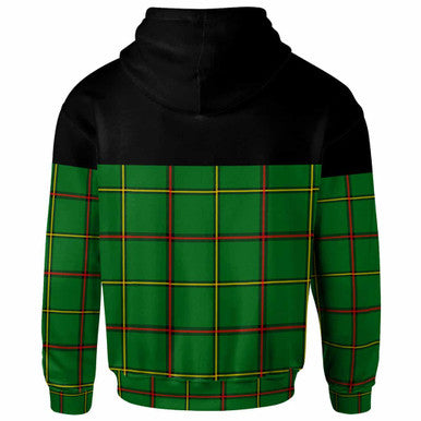 Scottish Tribe of Mar Clan Tartan Hoodie - Horizontal Style Back Side Tartan Plaid