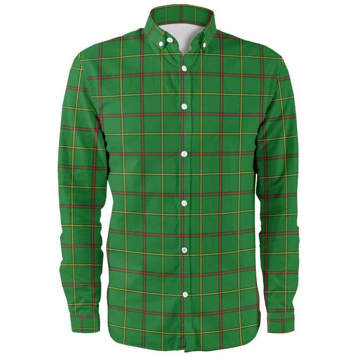 Scottish Tribe of Mar Clan Tartan Long Sleeve Shirt Front Side Tartan Plaid