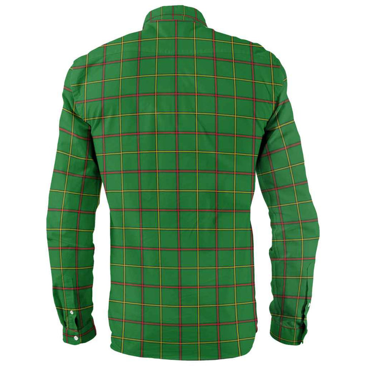 Scottish Tribe of Mar Clan Tartan Long Sleeve Shirt Back Side Tartan Plaid