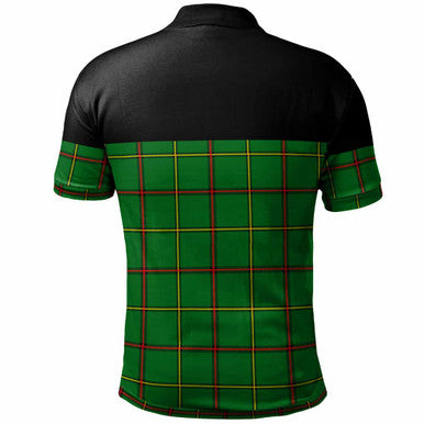 Scottish Tribe of Mar Clan Tartan Polo Shirt - Horizontal Style Back Side Tartan Plaid