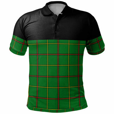 Scottish Tribe of Mar Clan Tartan Polo Shirt - Horizontal Style Front Side Tartan Plaid
