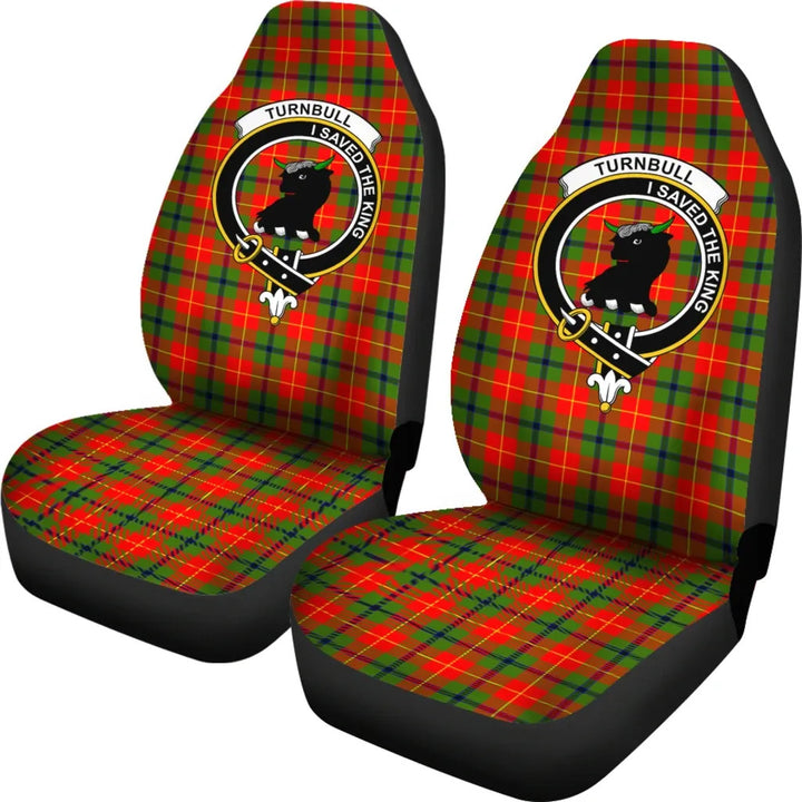Scottish Turnbull Clan Crest Tartan Car Seat Covers 1