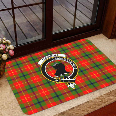 Scottish Turnbull Clan Crest Tartan Door Mat Tartan Plaid 1