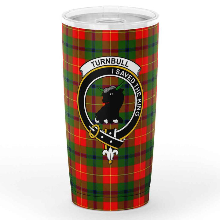 Scottish Turnbull Clan Crest Tartan Insulated Tumbler Tartan Plaid 1