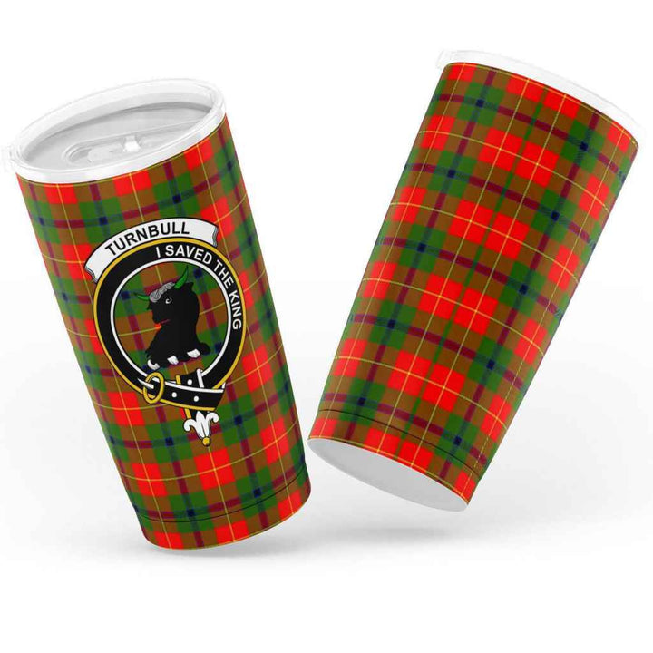 Scottish Turnbull Clan Crest Tartan Insulated Tumbler Tartan Plaid 3