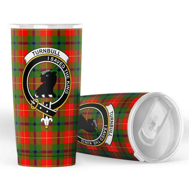 Scottish Turnbull Clan Crest Tartan Insulated Tumbler Tartan Plaid 4