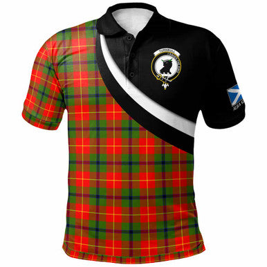 Scottish Turnbull Clan Crest Tartan Polo Shirt - Scotland Forever Style Front Side Tartan Plaid