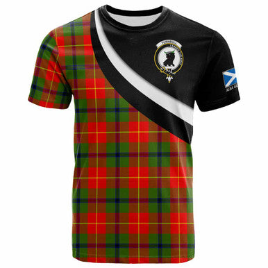 Scottish Turnbull Clan Crest Tartan T-Shirt - Scotland Forever Style Front Side Tartan Plaid