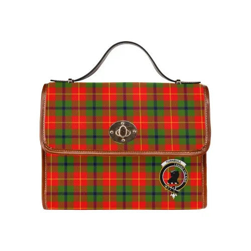 Scottish Turnbull Clan Crest Tartan Waterproof Canvas Bag Tartan Plaid 2