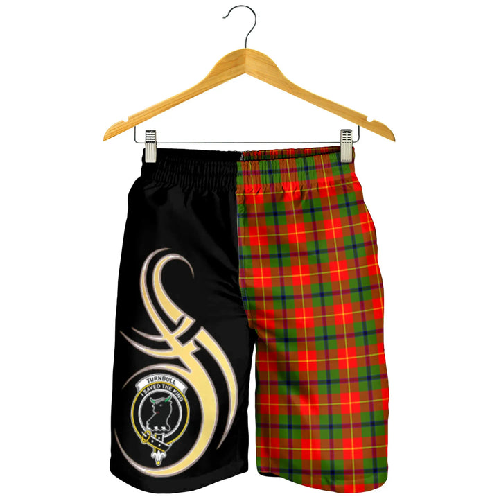 Scottish Turnbull Dress Clan Crest Tartan Believe in Me Men's Shorts