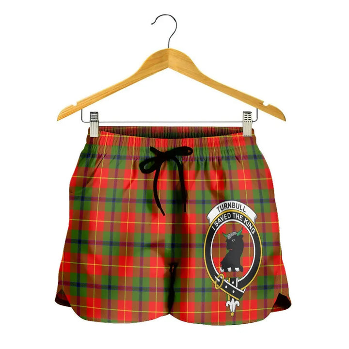 Scottish Turnbull Dress Clan Crest Tartan Women Shorts