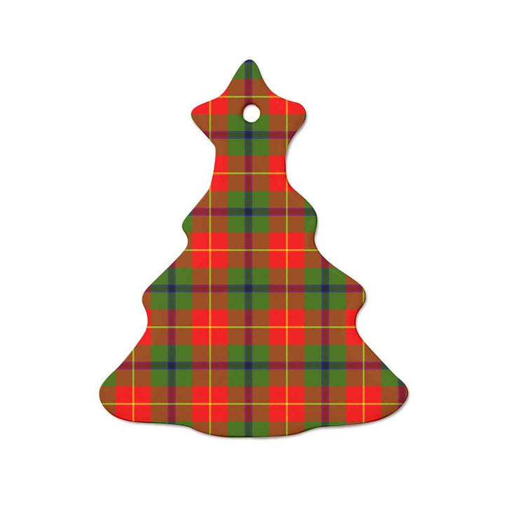 Scottish Turnbull Dress Clan Tartan Ceramic Ornament  Tree Shape Tartan Plaid