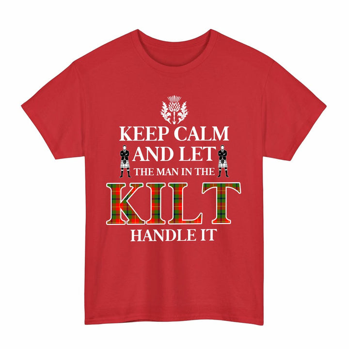 Scottish Turnbull Dress Clan Tartan T-Shirt - Keep Calm Tartan Plaid Red Color